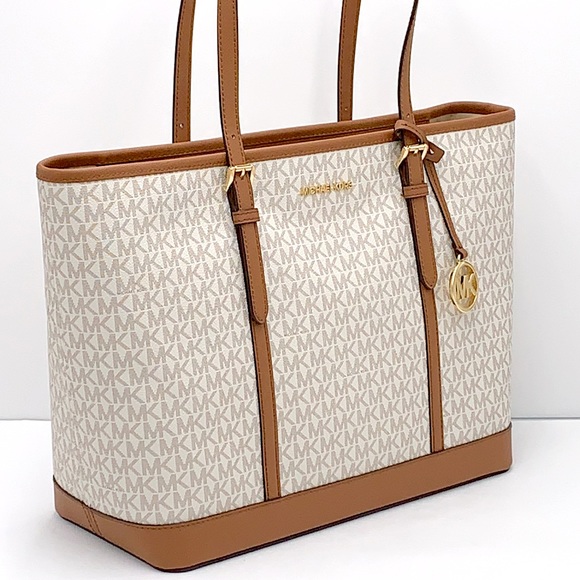 MICHAEL KORS TOP ZIP LARGE TOTE VANILLA COLOR - Picture 2 of 15